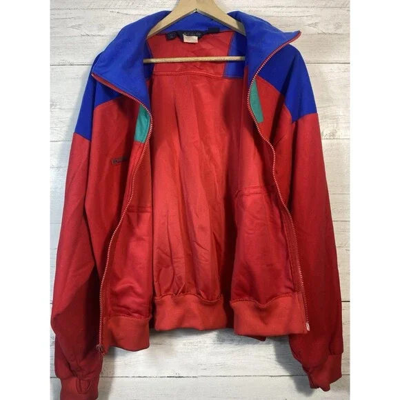 Vintage Columbia Jacket Size XL 90's Y2k Multicolor Tricolor Colorblock EUC - Picture 2 of 6